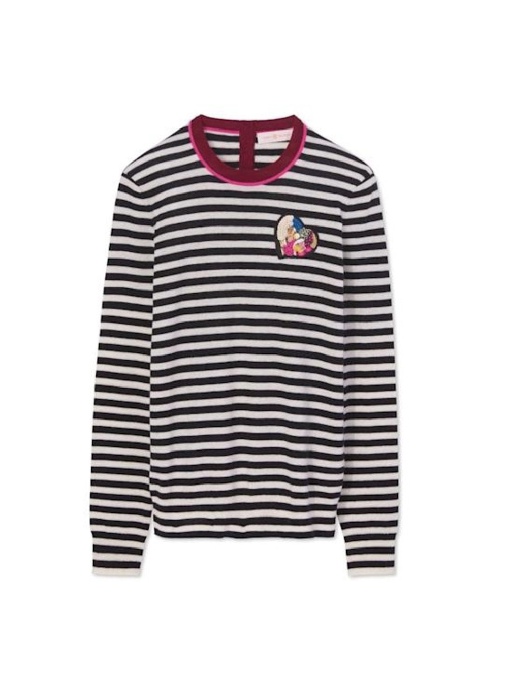 TORY BURCH CASHMERE STRIPED SWEATER